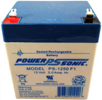 New PowerSonic PS-1250 F1 Battery